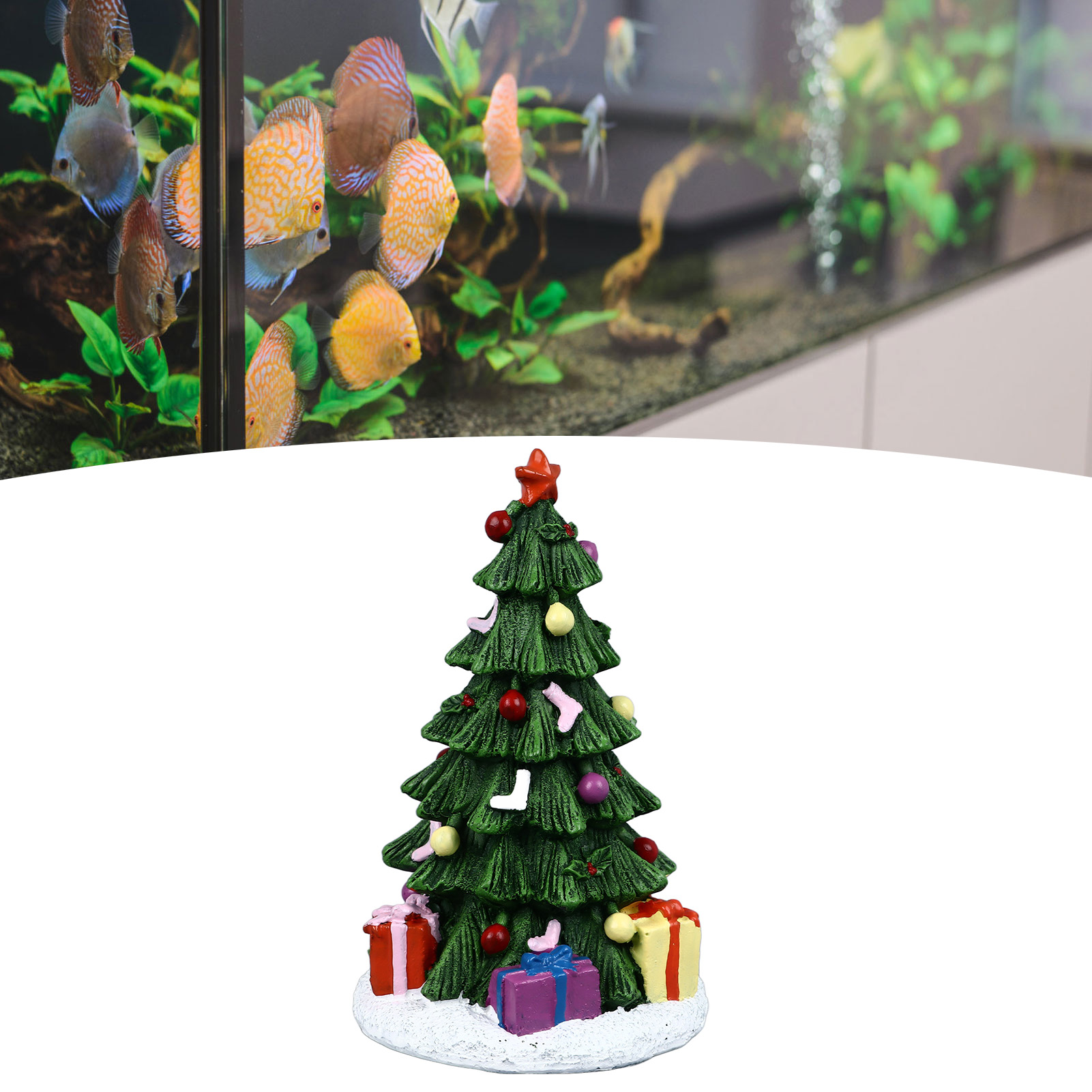 Aquarium Plant Guide - ZK20 Christmas Fish Tank Ornament Exquisite