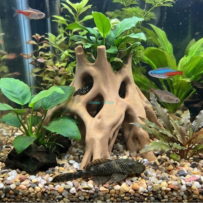 Natural Root Cave Fish Hideout - Aquarium Plant Guide 评论和价格