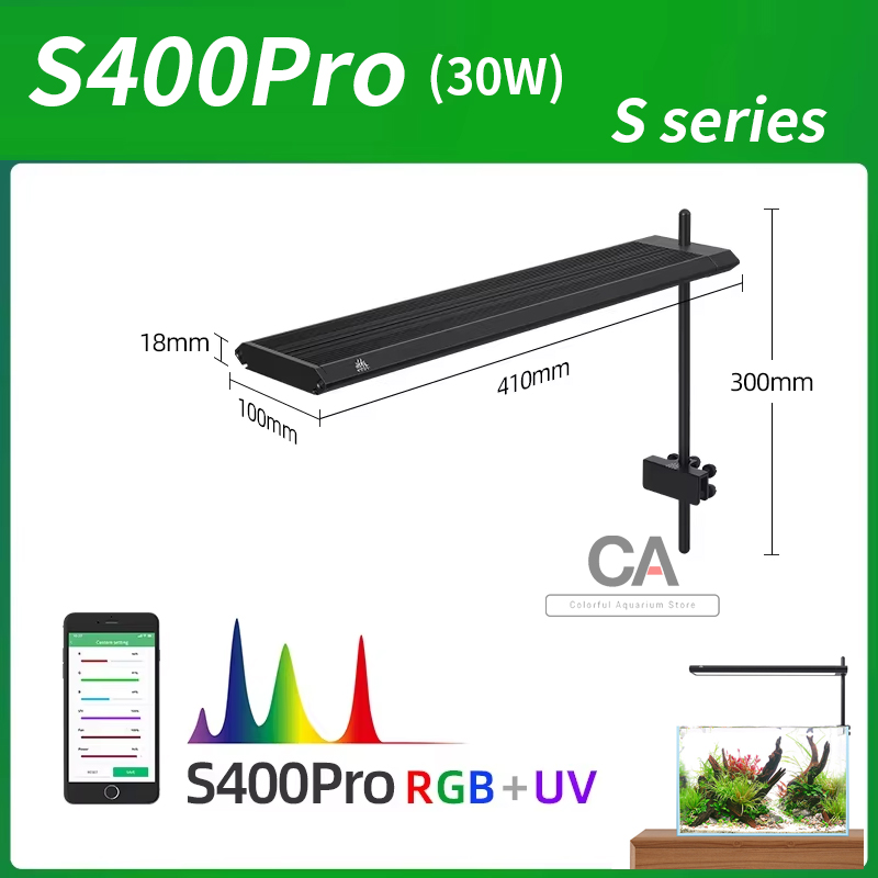 WEEK AQUA S Series RGB+UV Full - Aquarium Plant Light Spectrum 评论和价格