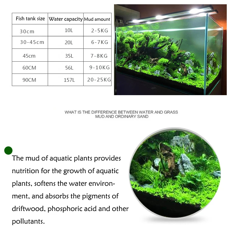 Fish Tank Water Grass Mud Plan - Planted Aquarium With Sand 评论和价格