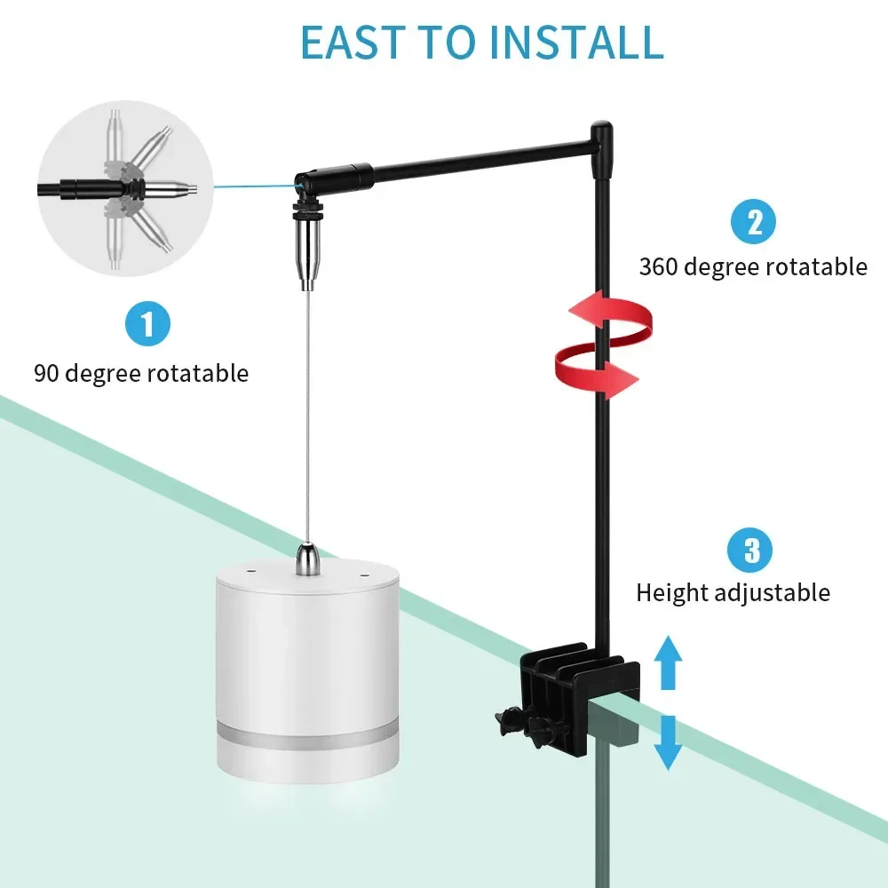 Aquarium LED Hanging Clip Lamp - Planted Aquarium Hanging Light 评论和价格