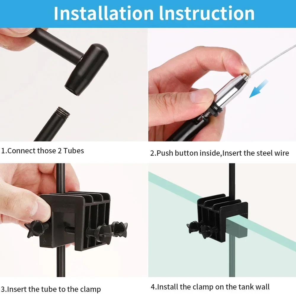 Aquarium LED Hanging Clip Lamp - Planted Aquarium Hanging Light 评论和价格