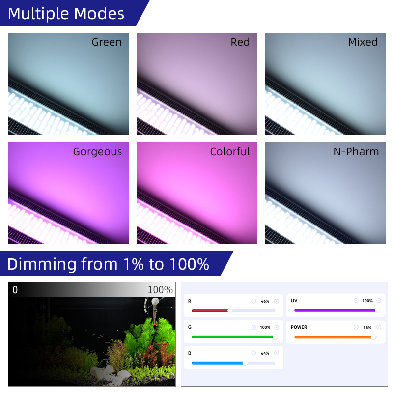 Week Aqua A430 Pro LED Aquariu - Planted Aquarium Hanging Light 评论和价格