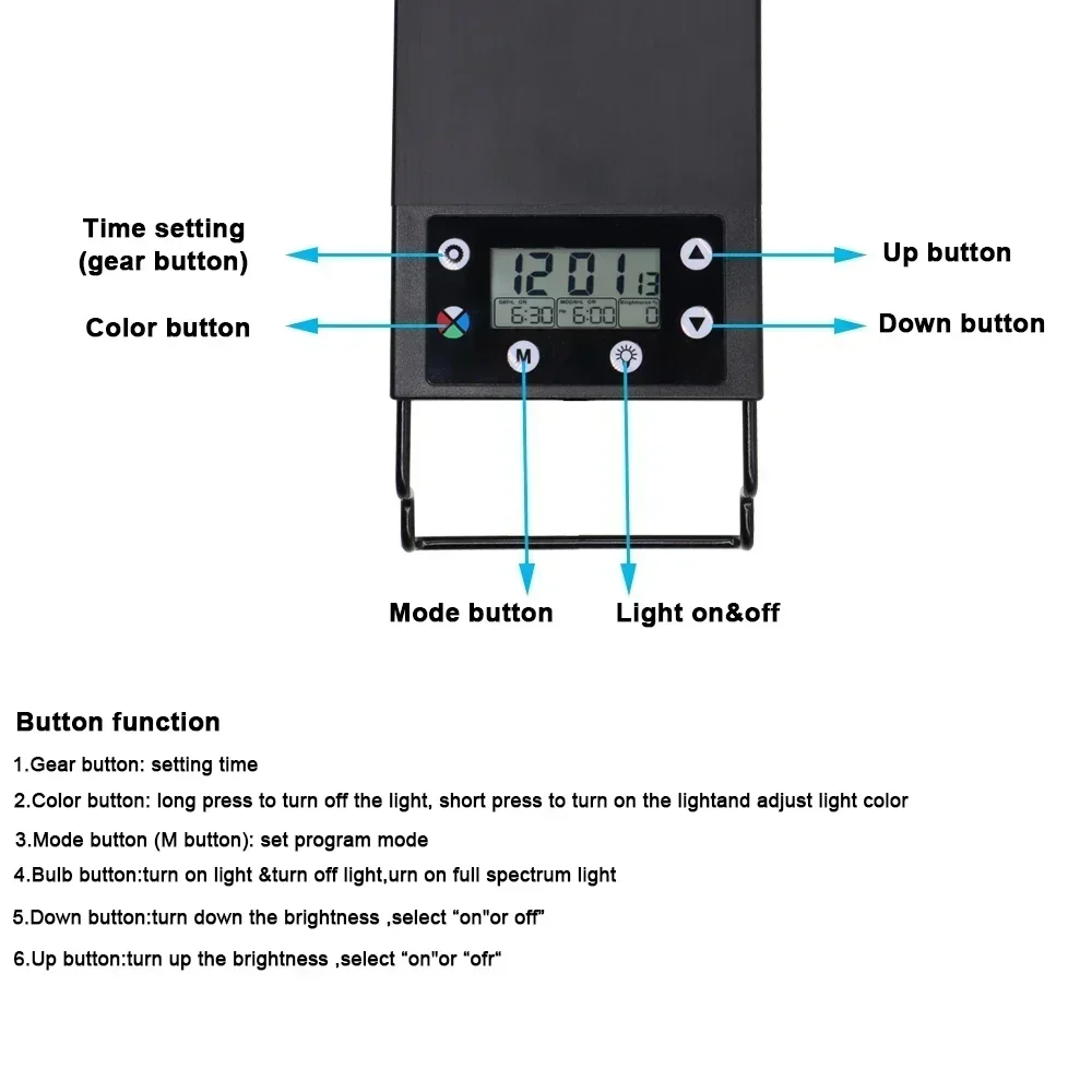 IP68 Waterproof Aquarium LED L - Aquarium Plant Light Spectrum 评论和价格