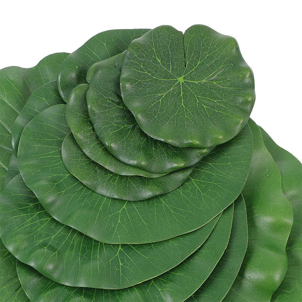 15Pcs Artificial Lily Pads Rea - Aquarium Plant 评论和价格