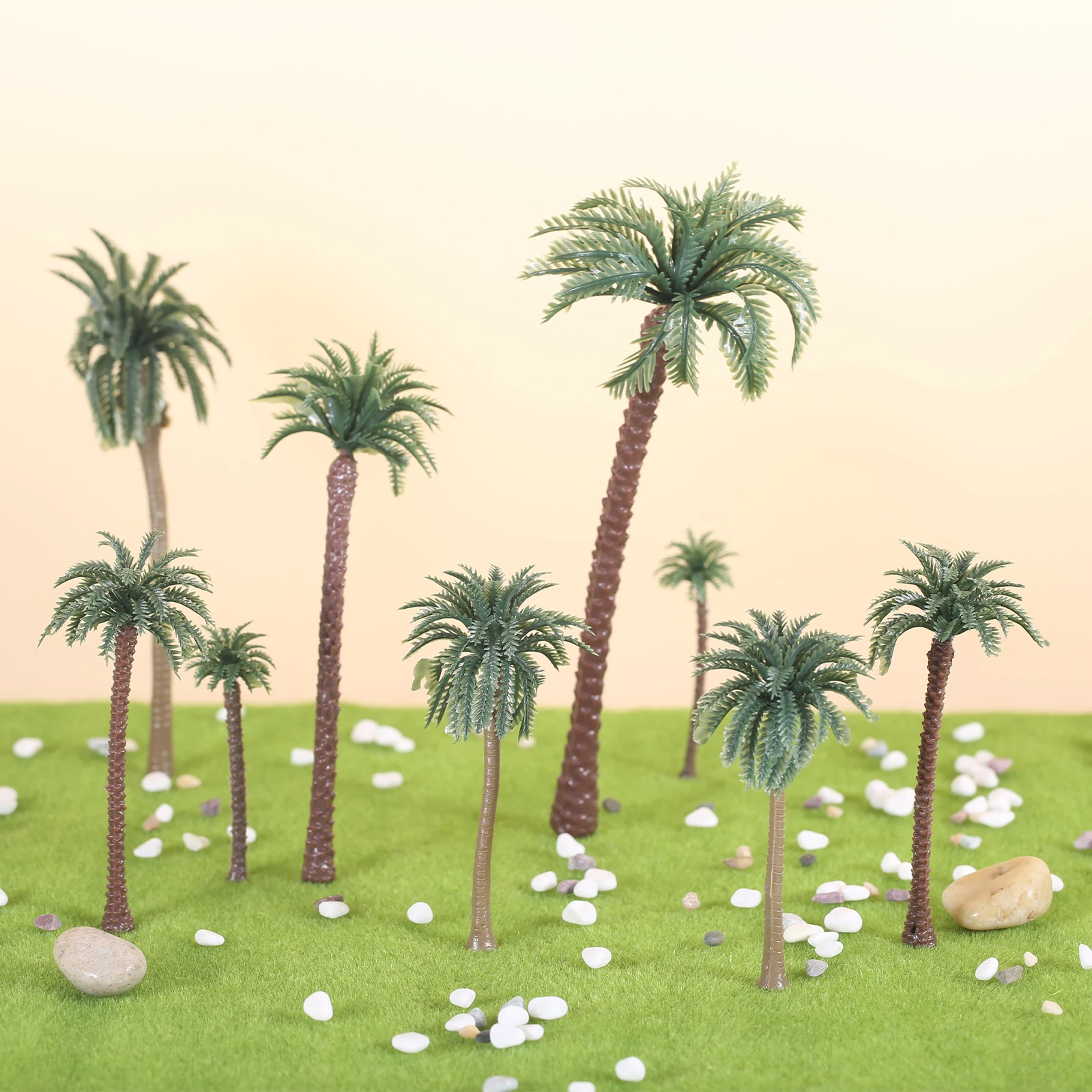 48Pcs Plastic Palm Tree Miniat - Aquarium Plant Guide 评论和价格