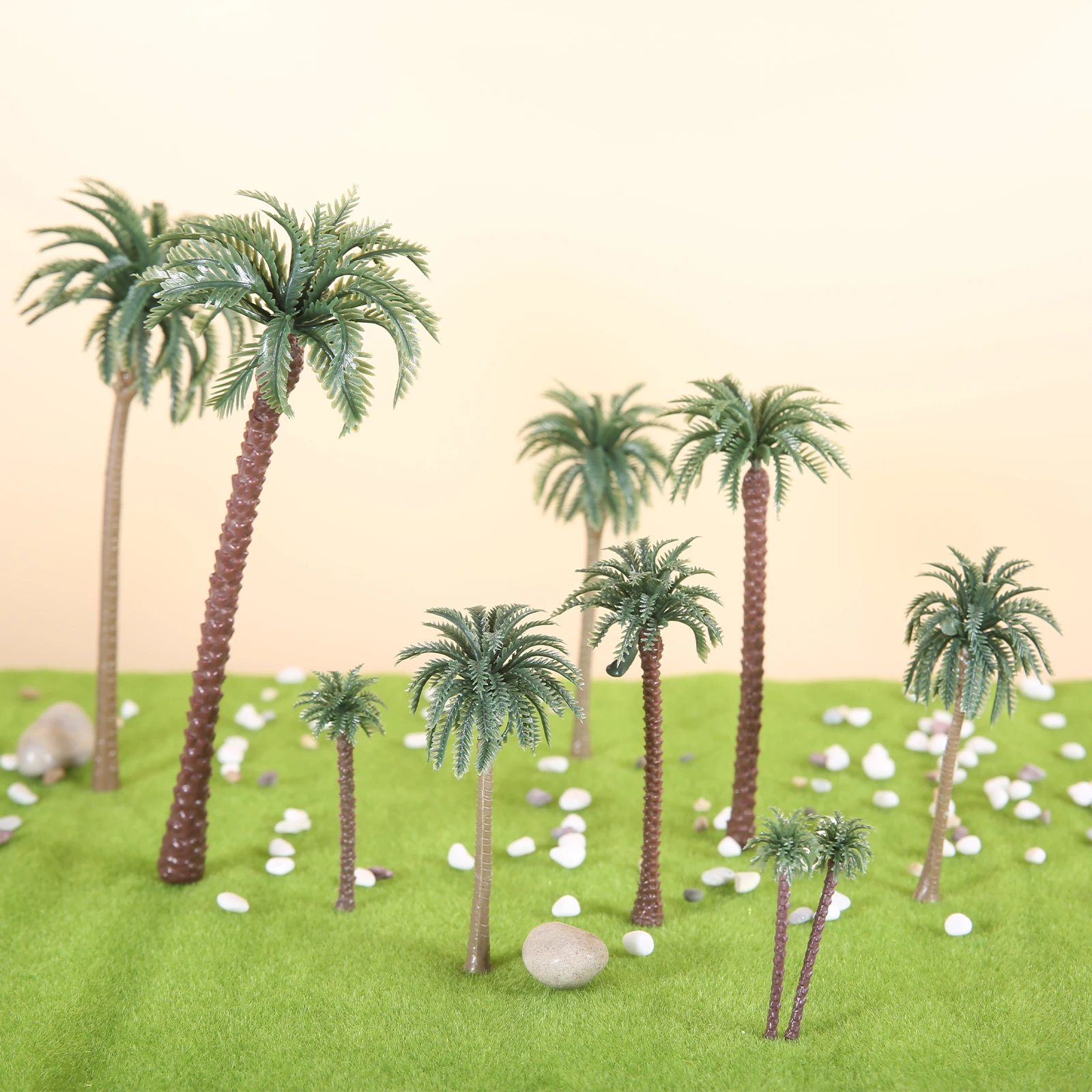 48Pcs Plastic Palm Tree Miniat - Aquarium Plant Guide 评论和价格