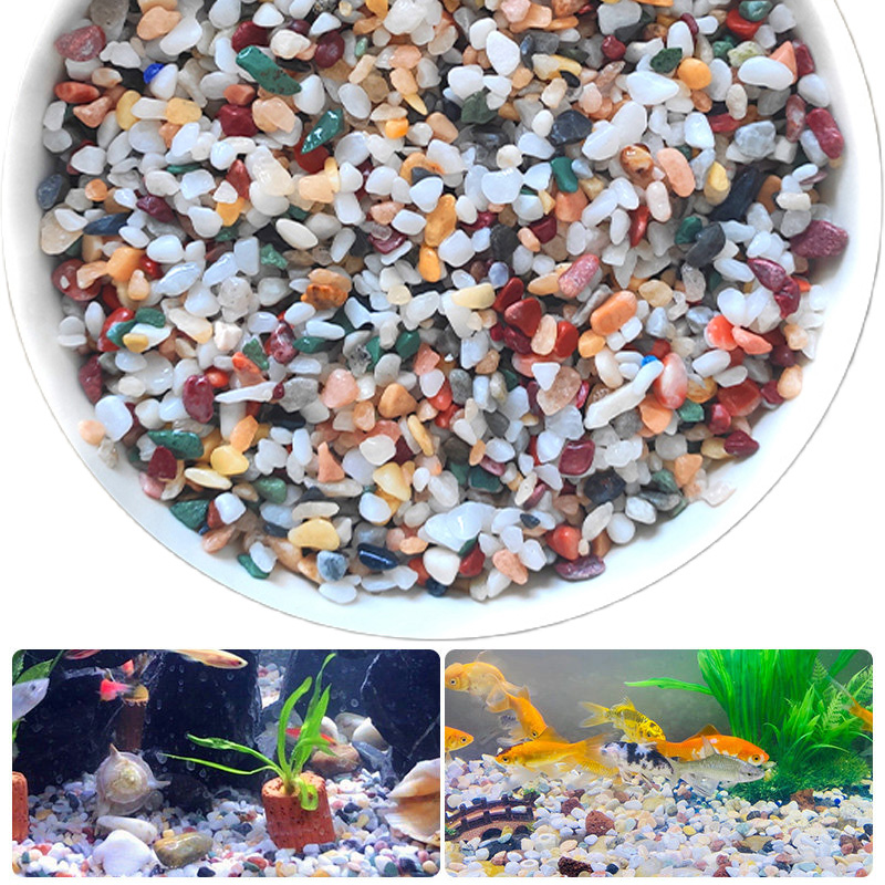 Natural Gravel Stone 200~1000g - Planted Aquarium With Sand 评论和价格