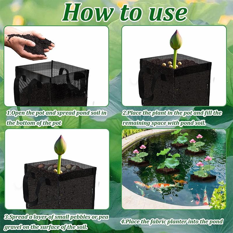 4 Pcs Black Mesh Pond Planting - Aquarium Plant 评论和价格