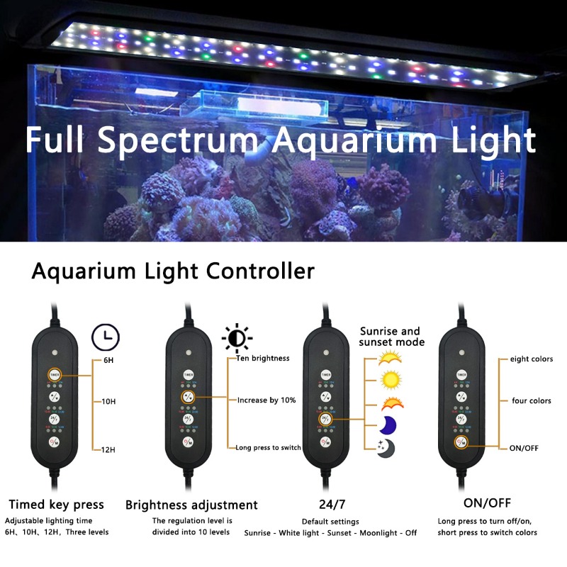 LED Fish Tank Light Full Spect - Aquarium Plant Light Spectrum 评论和价格