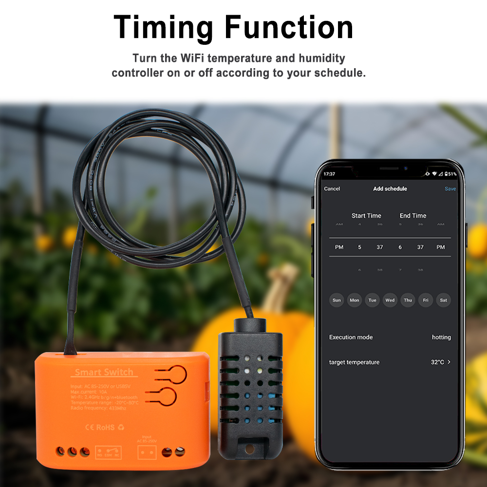 Tuya WiFi Temperature Humidity - Aquarium Plant 评论和价格