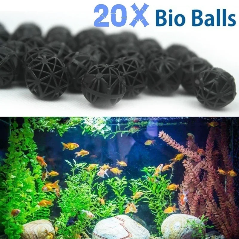 20Pcs 16mm Aquarium Filter Bio - Aquarium Planted Fish Tank 评论和价格